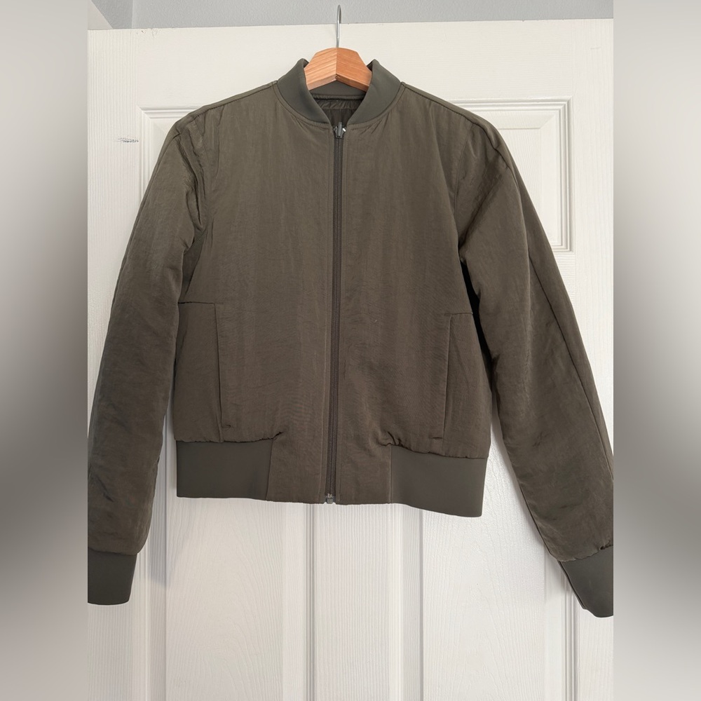 Lululemon Olive Bomber Jacket